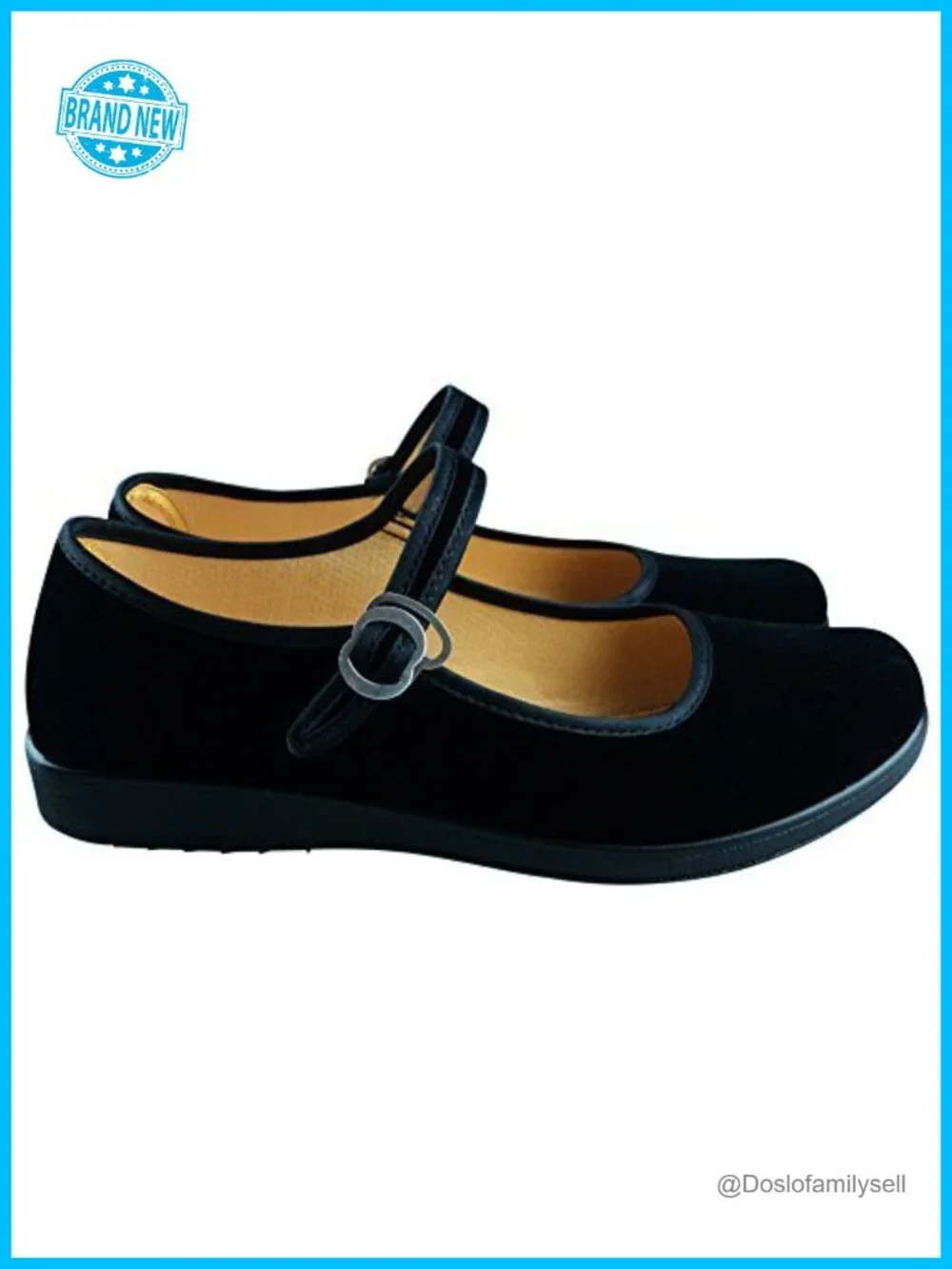 Velvet Mary Jane Flats Cotton Dance Yoga Shoes